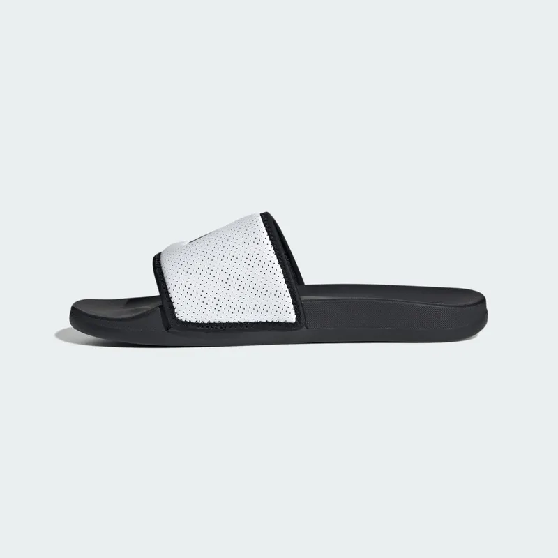 adidas Adilette Comfort Slides Core Black White (JS1145)
