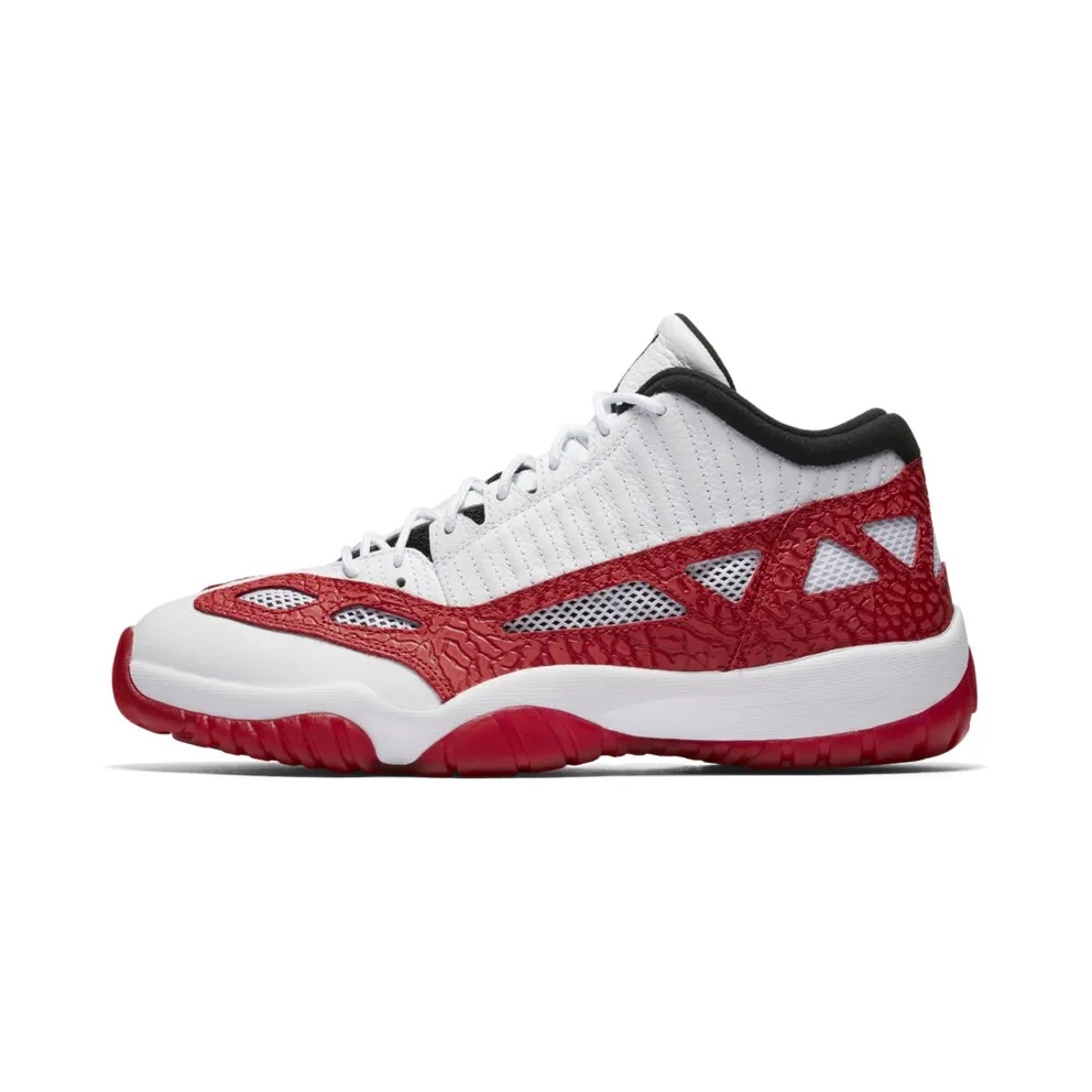 Jordan 11 Retro Low IE White Gym Red White/Gym Red-Black (919712-101)