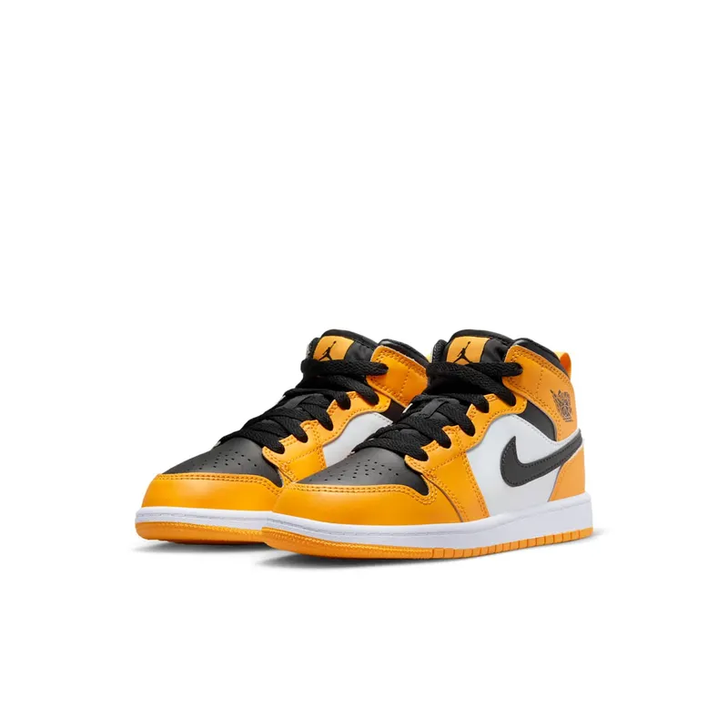 Jordan 1 Mid Younger Kids’ Yellow (640734-701)