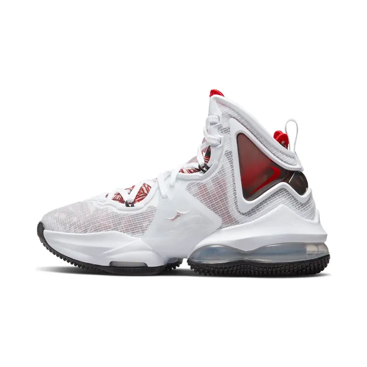Nike LeBron 19 “White / Black / University Red” (DD0418-101)