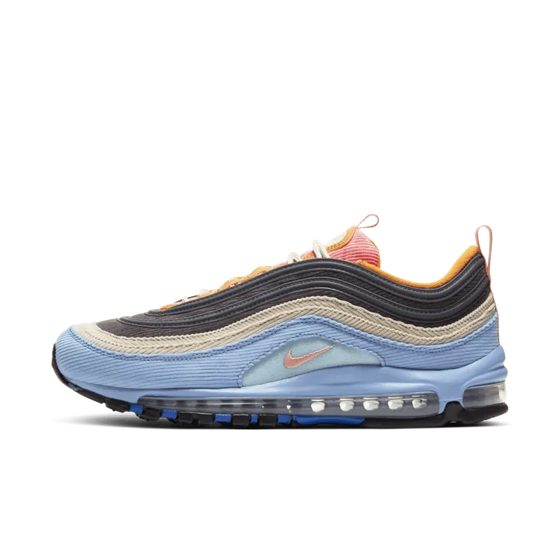 Nike Air Max 97 Corduroy Light Blue Light Blue/Pink/Brown-Sand (CQ7512-462)