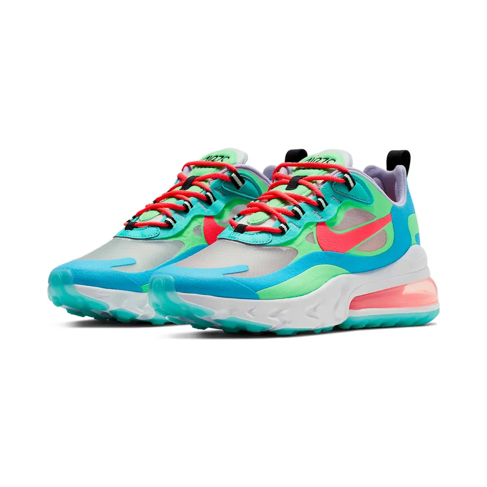 Nike Air Max 270 React Psychedelic Movement (W) Electro Green/Blue Lagoon/Hyper Jade (AT6174-300)