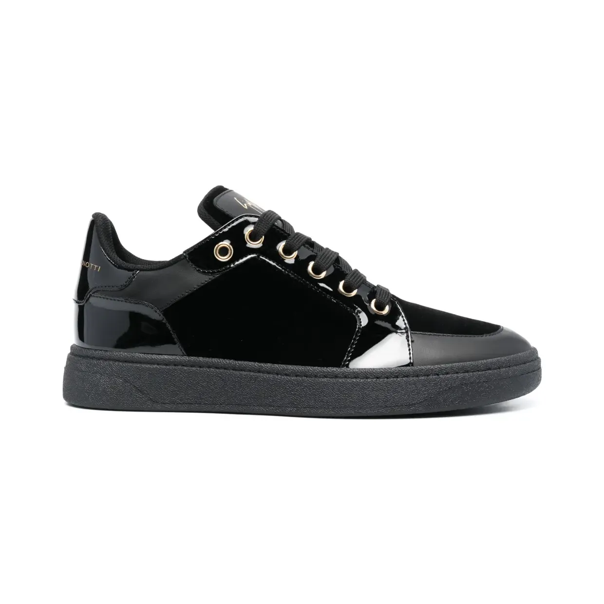 Giuseppe Zanotti GZ94 fluwelen low-top “Black” (RU30052002)