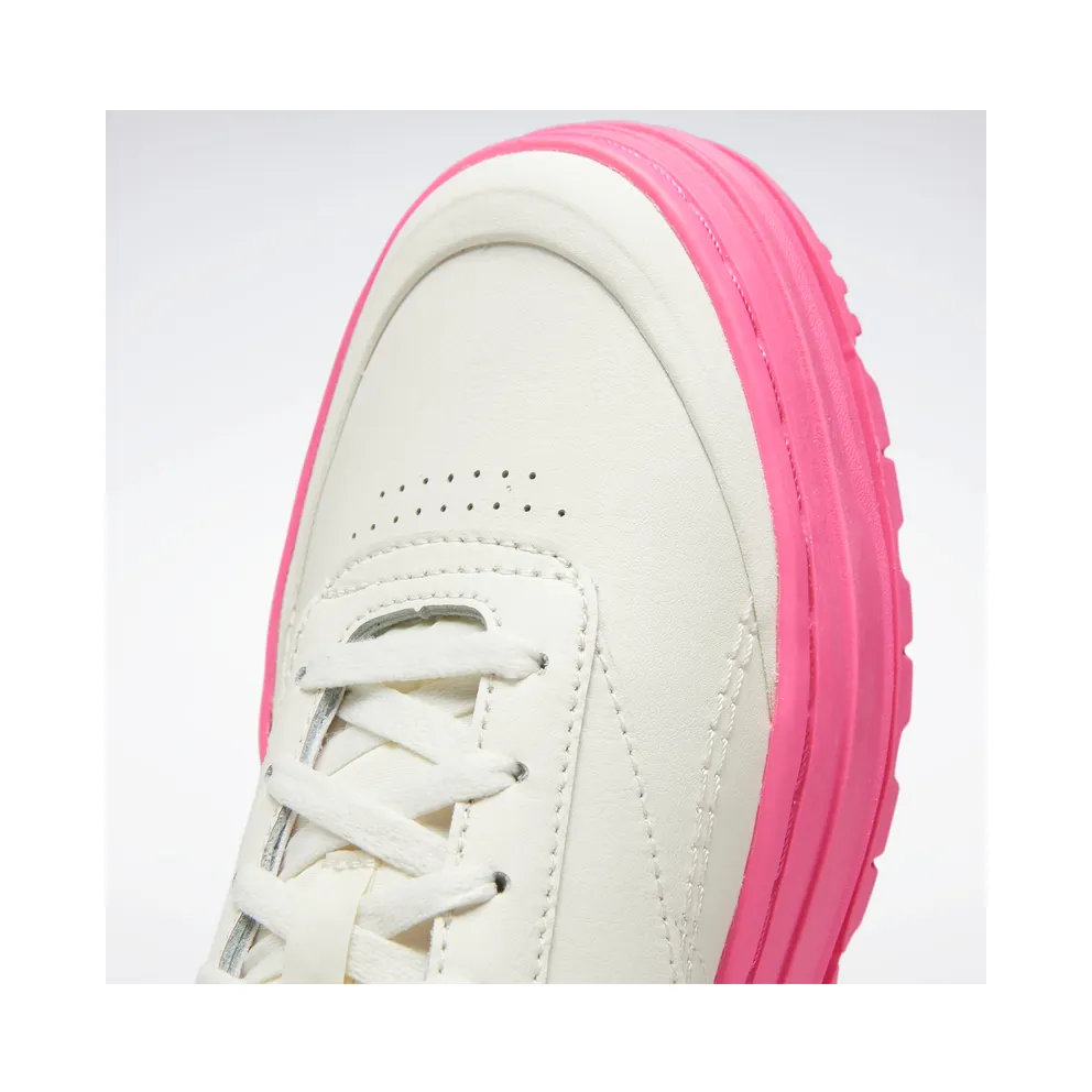 Reebok Club C Double Geo Shoes Chalk / Chalk / Atomic Pink