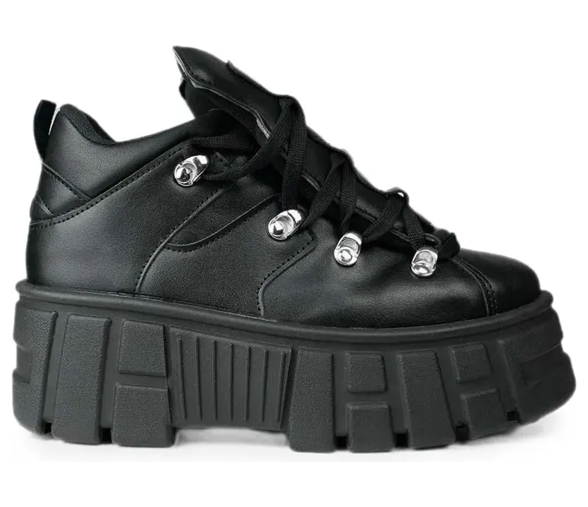 Altercore Logan platform lace-up “Black” (LOGANBLACK)