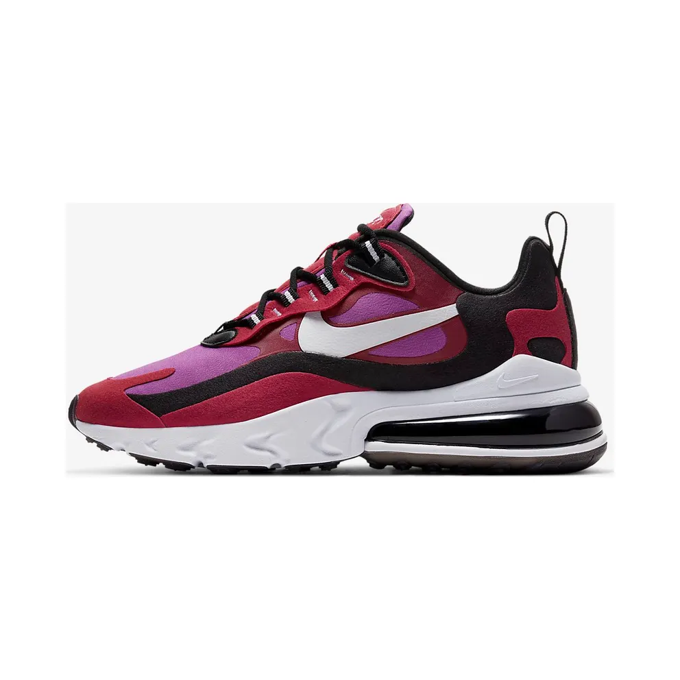 Nike Air Max 270 React Noble Red (W) White/Black.Noble Red/Vivid Purple (CI3899-600)