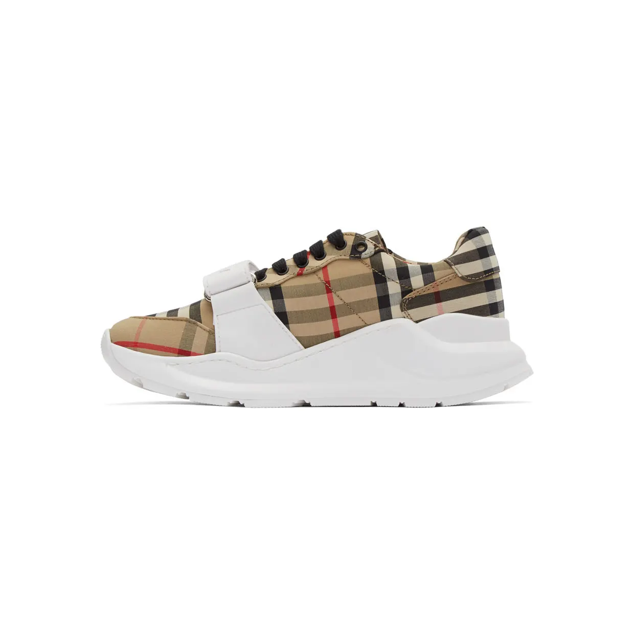 Burberry Beige Check Regis Sneakers (8020281) (3)