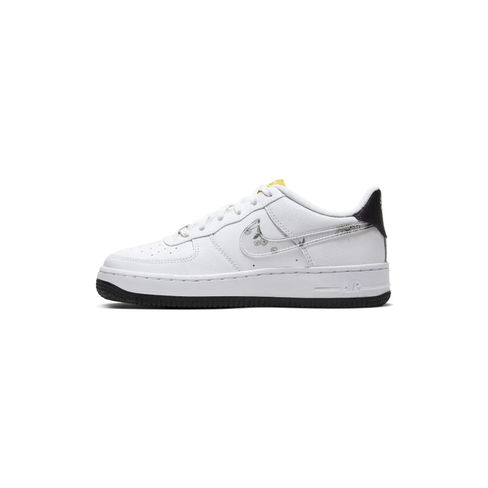 Nike Air Force 1 Low Daisy (GS) White/Speed Yellow-Pale Ivory-White (CW5859-100)
