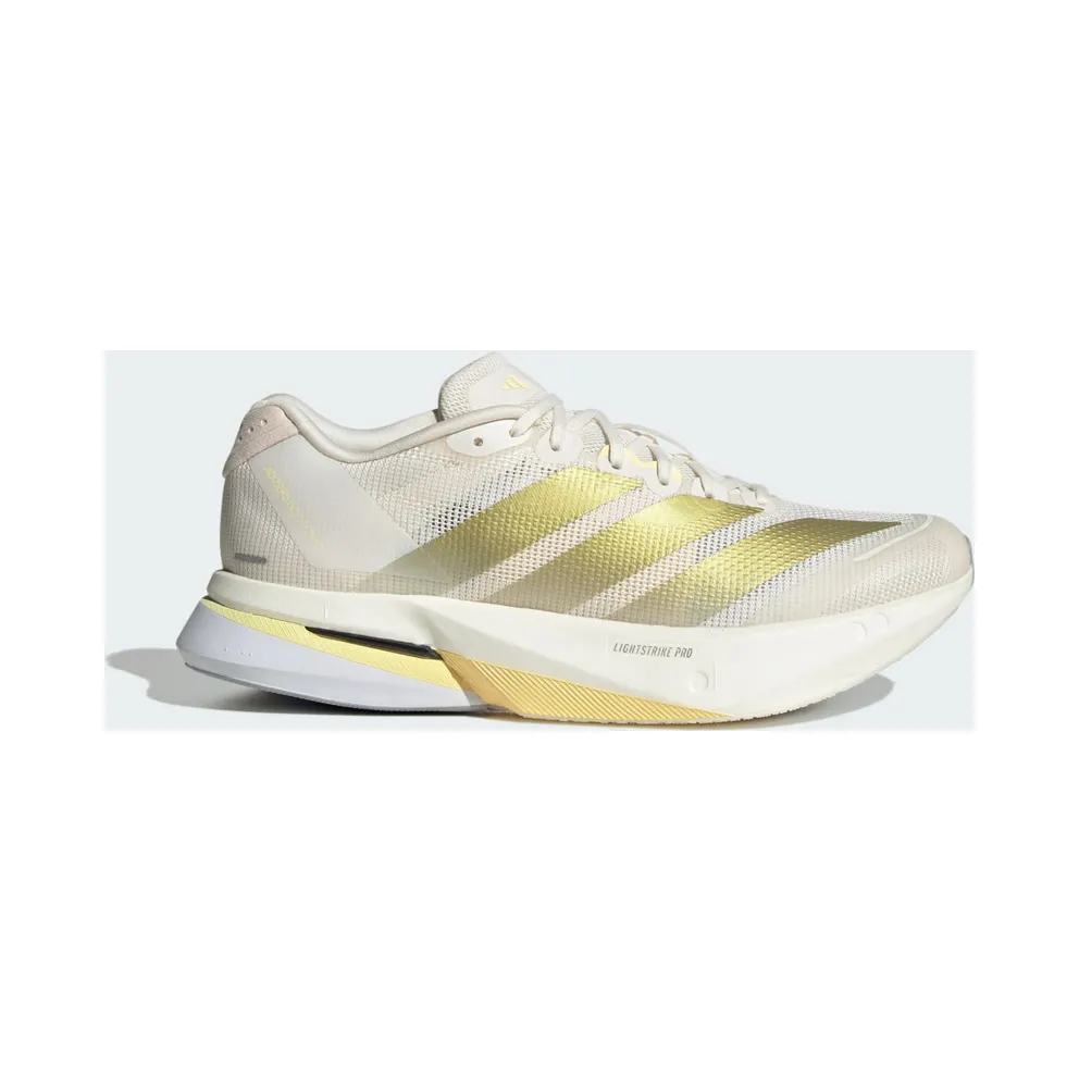 adidas Adizero Boston 13 Chalk White Gold Metallic Orange Tint (JS4952)