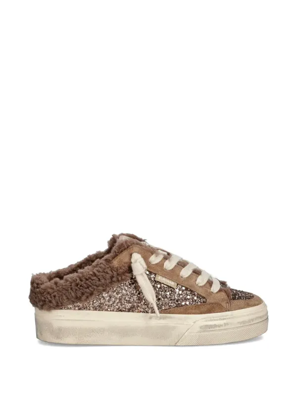 Crime London Soho Sabot Slip-On-Sneakers mit Plateau – Braun (23551AA9)
