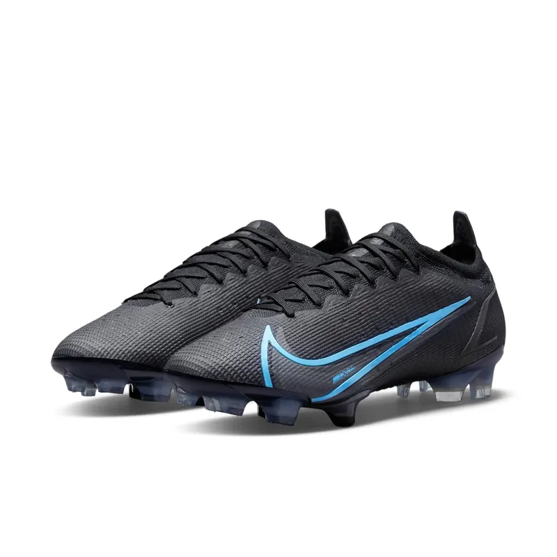 Nike Vapor 14 Elite FG Flyknit Black Iron Grey Blue (CQ7635-004)