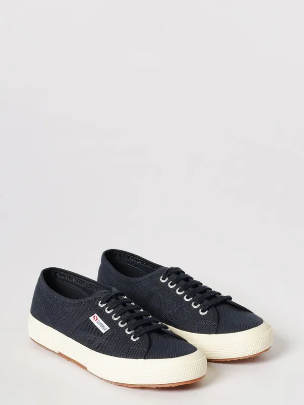 SUPERGA 2750-Cotu Classic Cotton with Rubber Sole and Applied Logo Blue (S000010933)