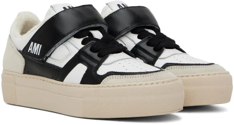 Ami Alexandre Mattiussi Alexandre Mattiussi Black & White ADC Low Top 101 White/Black (USN421.853)