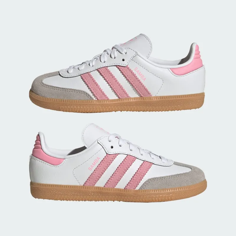 Adidas SAMBA OG Shoes Cloud White / Light Pink / Gum (JQ2024)