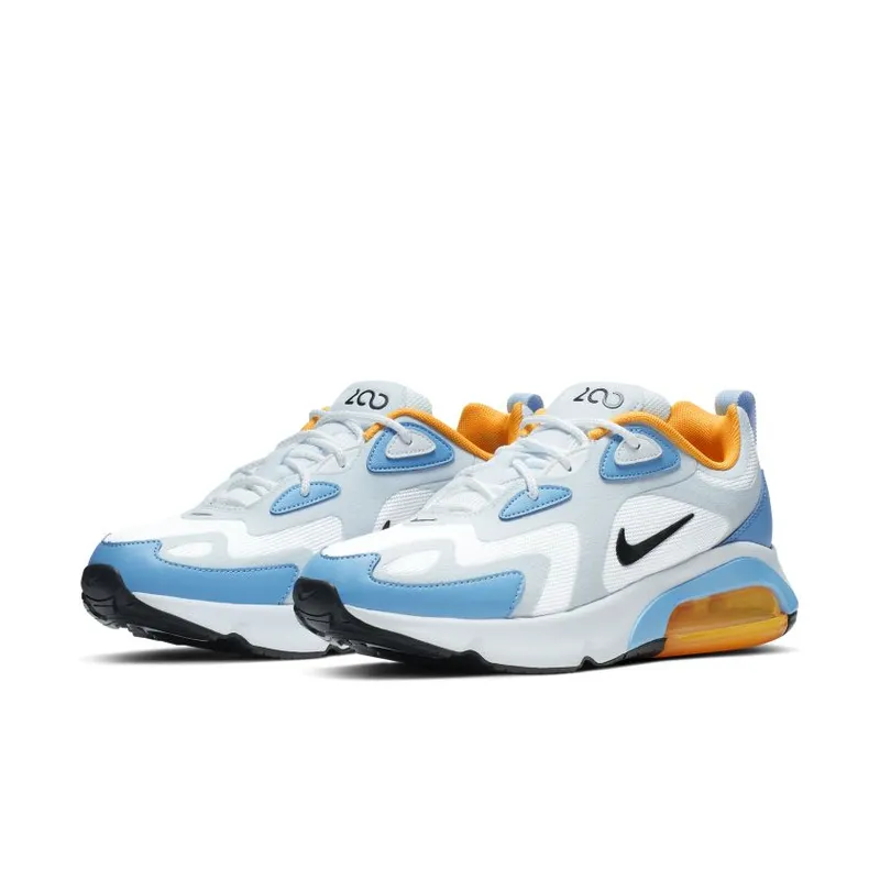 Nike Air Max 200 White University Blue (W) White/Half Blue-University Blue-Black (AT6175-101)