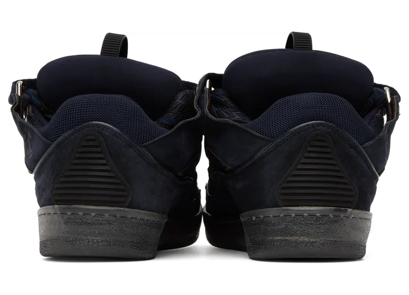 Lanvin Navy Curb Sneakers (FM-SKRK11-TRAG-A22) (2)