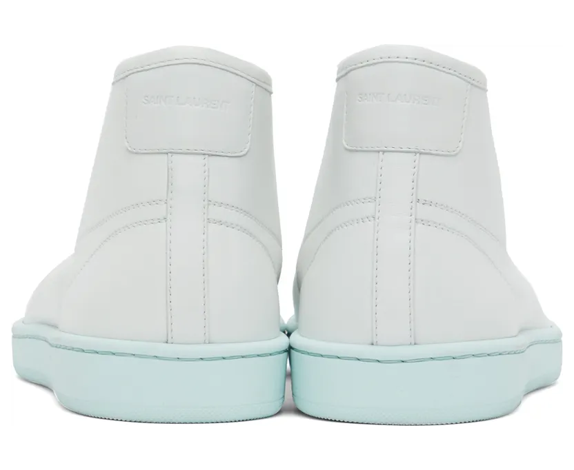 Saint Laurent White & Pink Court Classic SL/39 Sneakers (652773AAAIG) (2)
