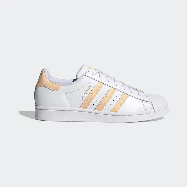 adidas Superstar Cloud White / Glow Orange / Glow Pink (H00128)