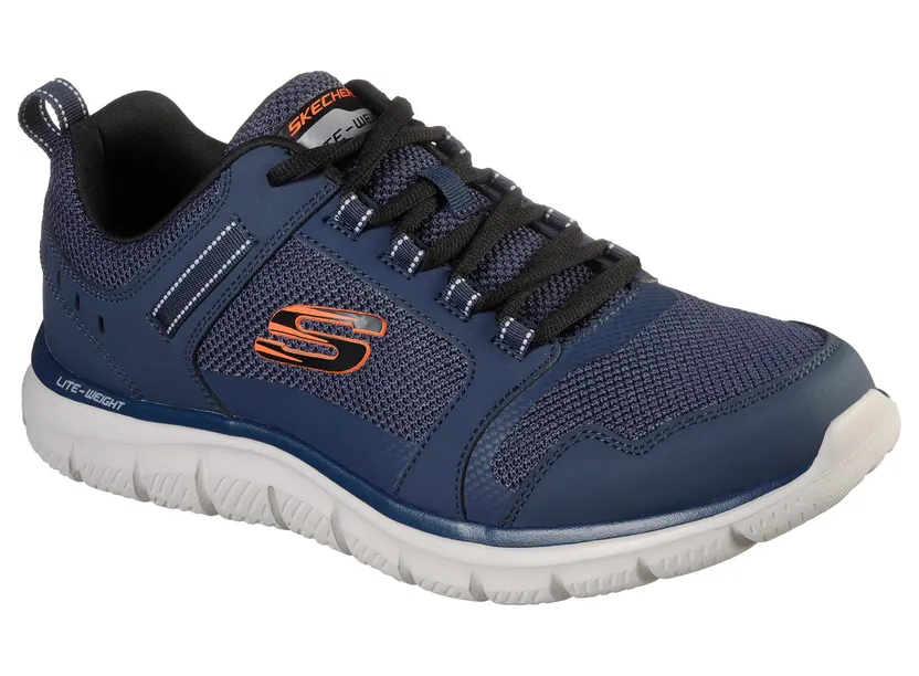 Skechers Track – Knockhill – Marine / Oranje – “Blauw” (232001 NVOR)