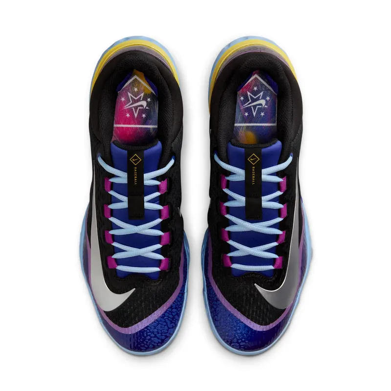Nike Alpha Huarache Elite 4 Low MCS Deep Night Black Psychic Blue Metallic Silver (HQ8089-500)