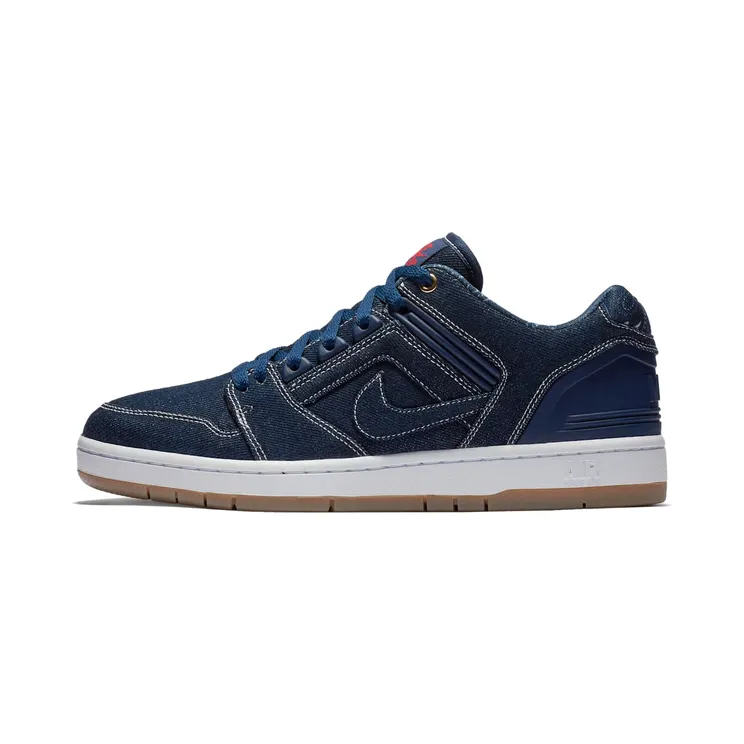 Nike SB Air Force 2 Low Rivals Pack “Binary Blue / White / Gum Dark Brown” (AO0298-441)