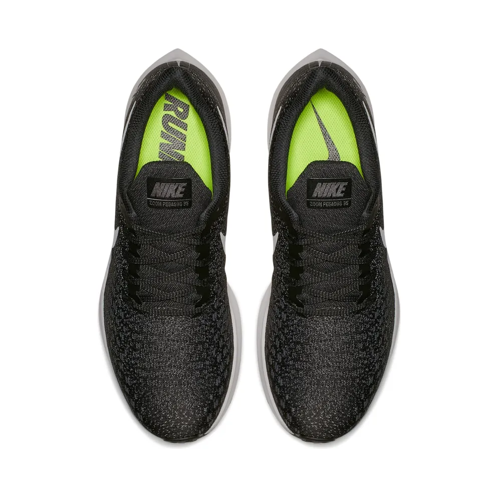 Nike Air Zoom Pegasus 35 Black Black/White Gunsmoke Oil Grey (942851-001)