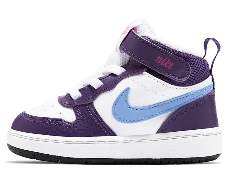 Nike Court Borough Mid 2 White Eggplant Royal Pulse (CD7784-106)