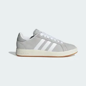 Adidas Grand Court Base 00s “Grey Two / Cloud White / Gum” (IH6185)