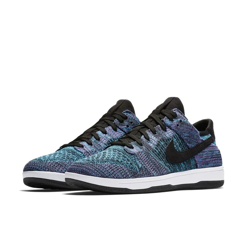 Nike Dunk Flyknit Chlorine Blue Black/Bright Violet-White-Chlorine Blue (917746-005)