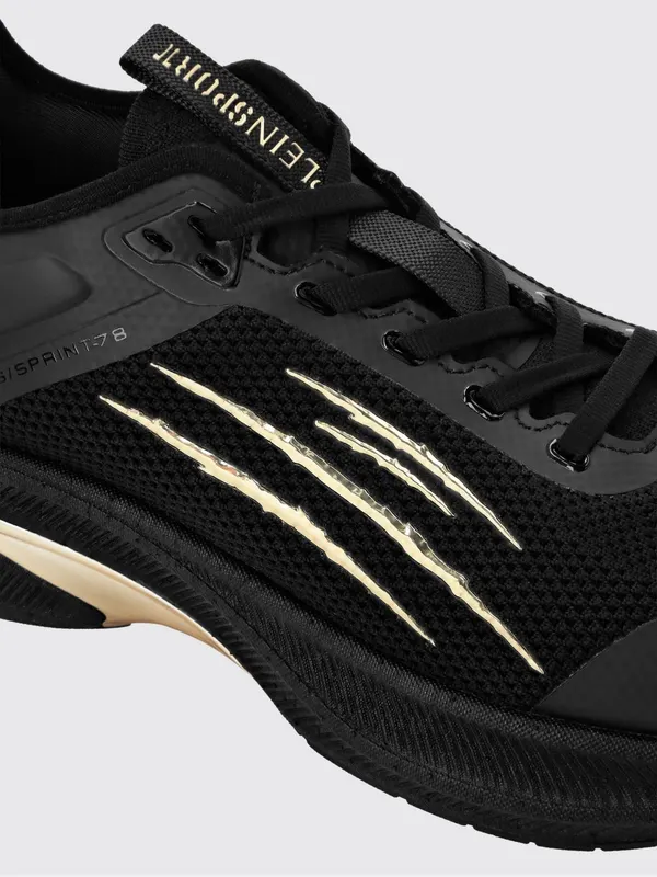 Plein Sport PS/Sprint-78 Two-Tone Mesh Trainers with Printed Logo Black (PAESUSC0778STE003N0202) (3)