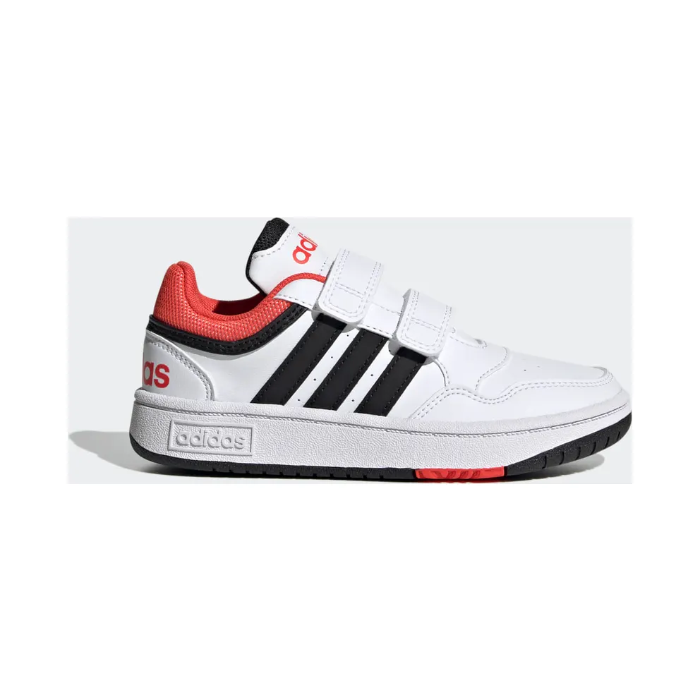 Adidas Hoops Lifestyle Basketball Hook-and-Loop Cloud White / Core Black / Bright Red (H03863)