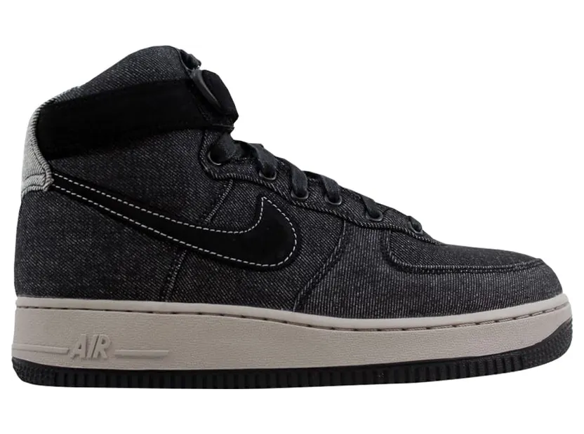 Nike Air Force 1 Hi SE Denim Black/Dark Grey-Cobblestone (W)