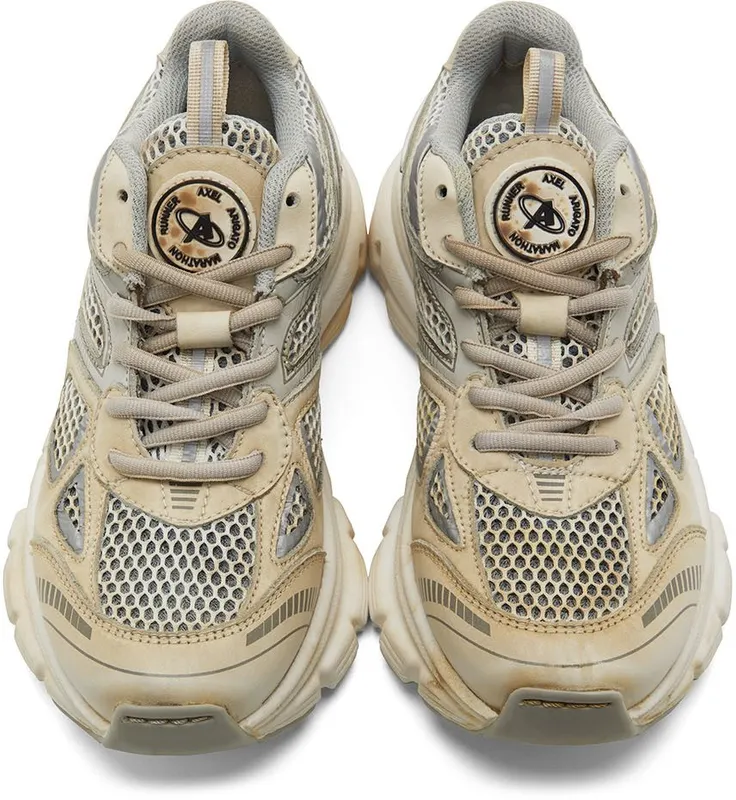 Axel Arigato SSENSE Exclusive Grey & Off-White Marathon Runner (33113)