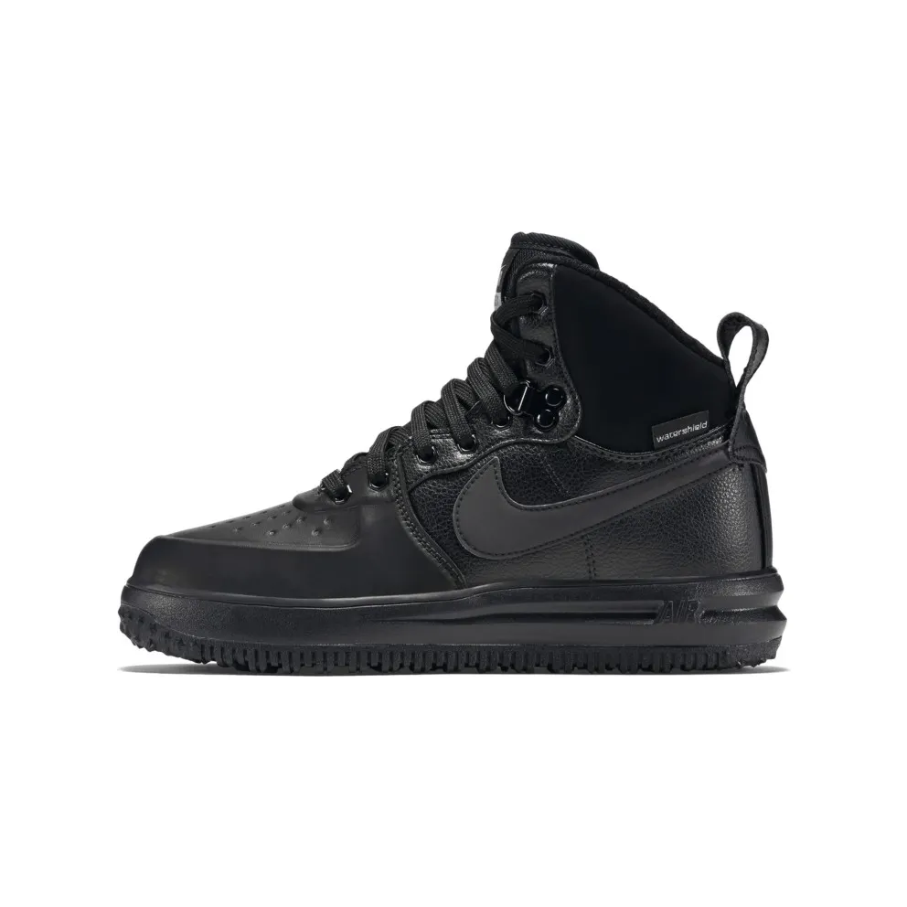 Nike Lunar Force 1 Sneakerboot Black (GS) Black/Metallic Silver (706803-002)