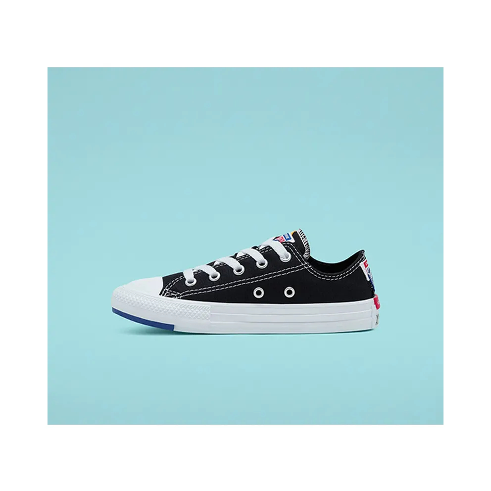 Converse Logo Play Chuck Taylor All Star Low Top Black/rush Blue/university Red (366992C)