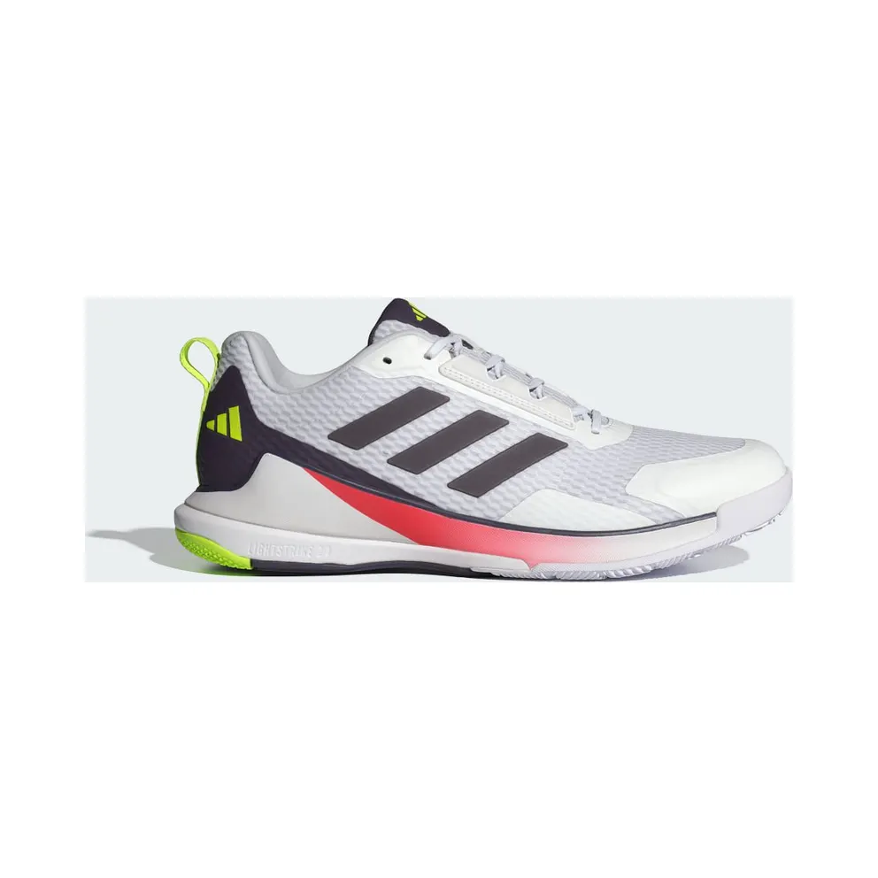 Adidas Novaflight 2 Indoor Cloud White / Aurora Met. / Aurora Plum (JQ9206)