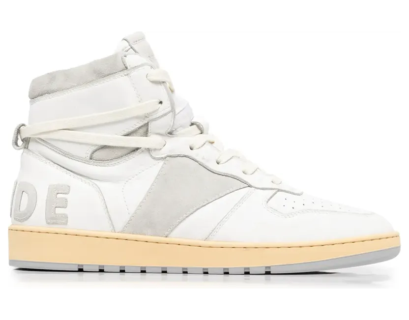 Rhude High-Top-Sneakers mit Einsätzen “White” (RHFW21F024039)