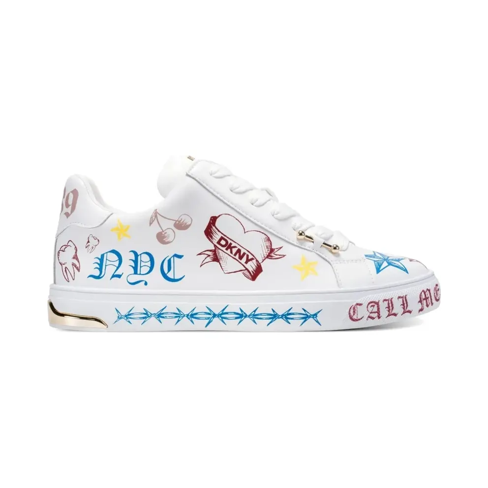 DKNY Abeni Tattoo low-top – White (K1623262WHT)