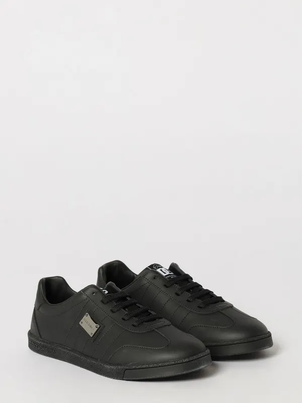 Dolce & Gabbana Boy’s Low-Top Smooth Calfskin Leather Black (DA5300A104880999)