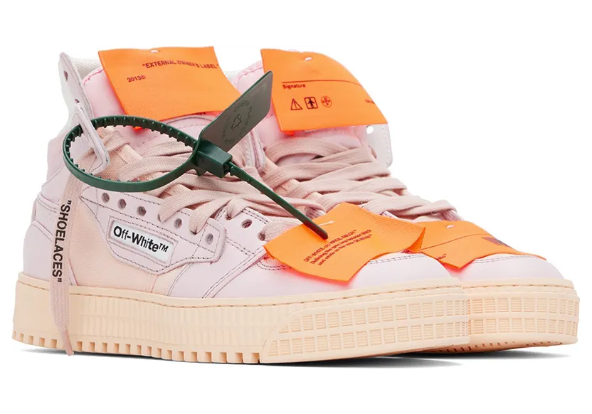 Off-White Pink Off Court 3.0 High-Top Sneakers (OWIA112F22LEA0013030) (4)