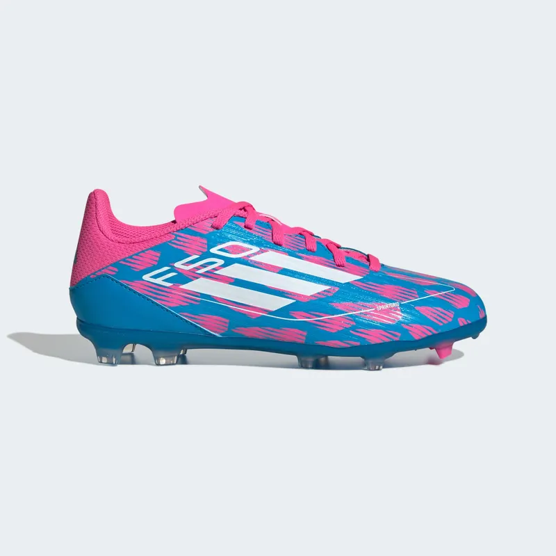 adidas F50 League Multi-Ground Solar Blue Cloud White Solar Pink (IF1365)