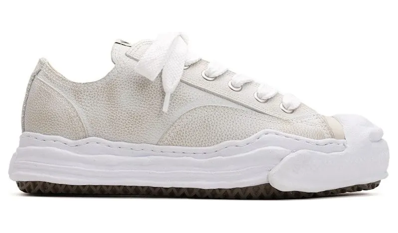 Maison Mihara Yasuhiro Hank OG Sole Brushed Shrink Leather Low White (A14FW743-WHT)