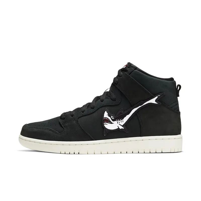 Nike SB Dunk High Oski Shark Black/White-Red-Sail (CI2692-001)