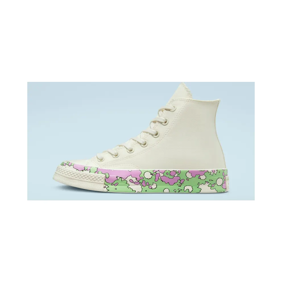 Converse Chuck 70 Crafted Florals Egret/Beyond Pink/Lime Rave (A01187C)