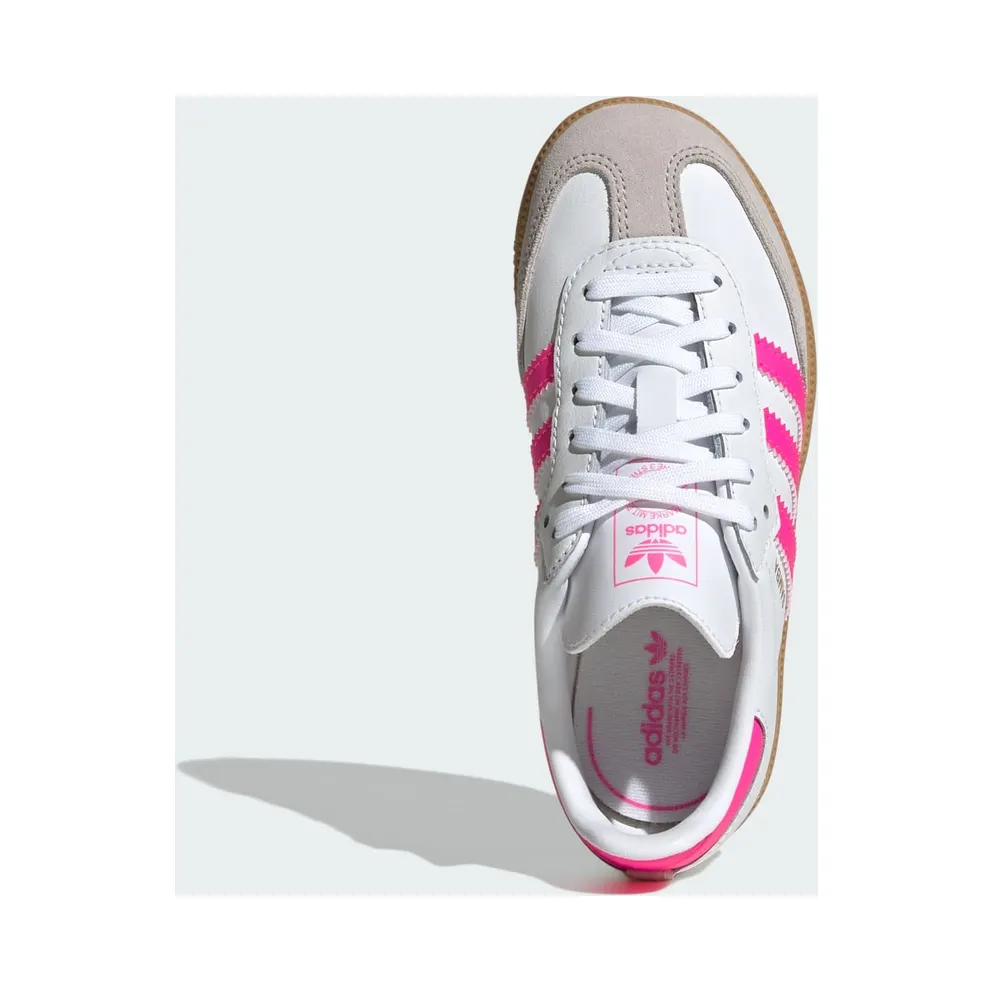 Adidas Samba OG Kids Cloud White / Lucid Pink / Gum (JQ2827)