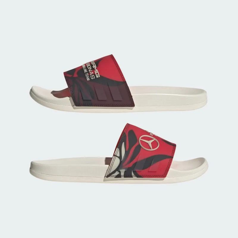 adidas Adilette Comfort Slides Mercedes-AMG Petronas Formula One Team Turbo Aurora Ruby (JQ1937)