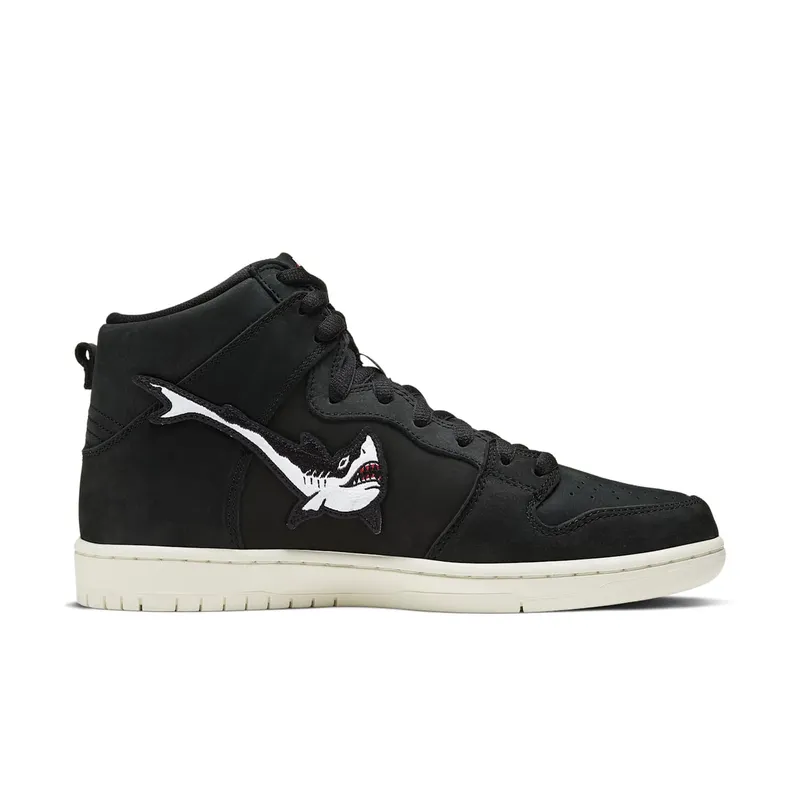 Nike SB Dunk High Oski Shark Black/White-Red-Sail (CI2692-001)