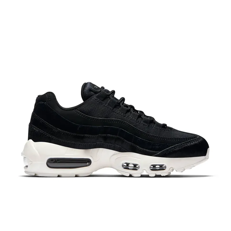 Nike Air Max 95 Embossed Fur Black (W) Black/Black-Dark Grey-Sail (AA1103-001)