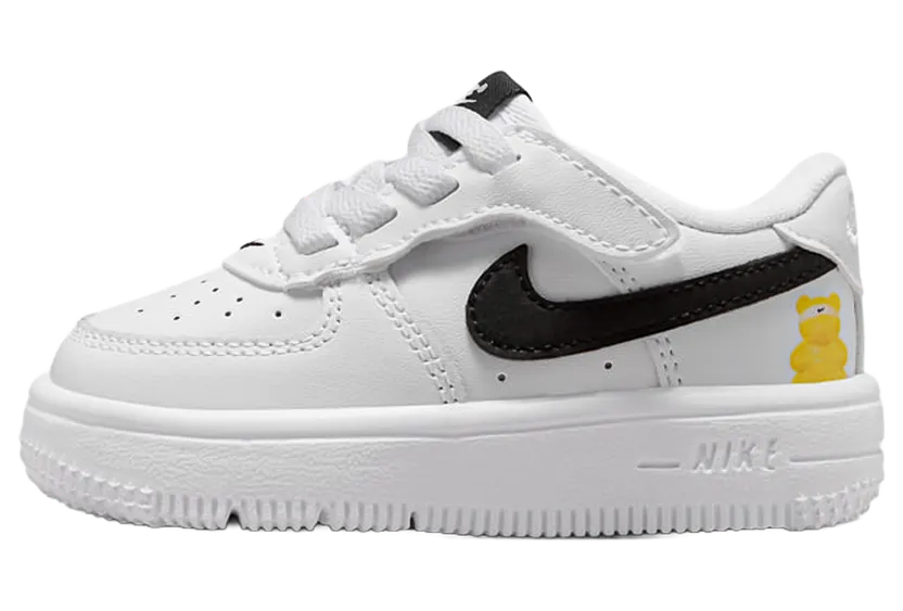 Nike Force 1 Low EasyOn TD “White Black Yellow Bear” (IR3988-121)