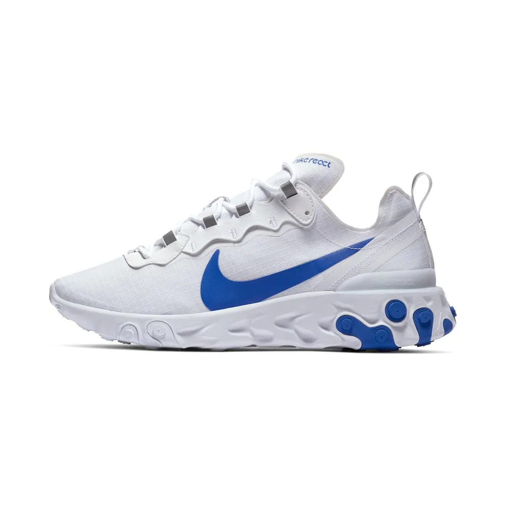 Nike React Element 55 White Game Royal (BQ6167-100)